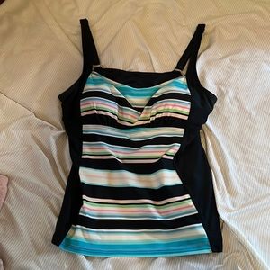 Colorful Tankini swim top